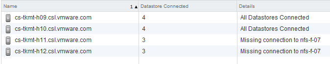 Storage DRS missing datastore connection