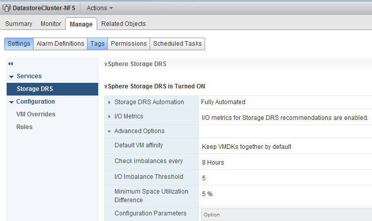 00-datastore cluster default vm affinity rule