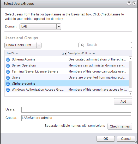 3-Select AD domain and Group